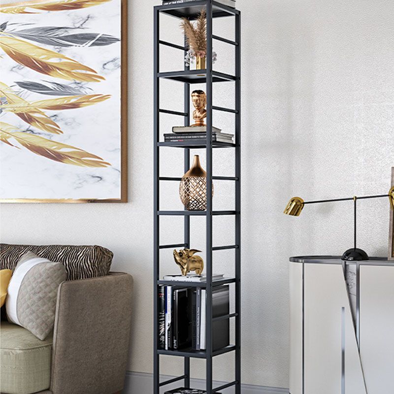Contemporary Metal Book Shelf Open Home Shelf Bookcase with Shelves