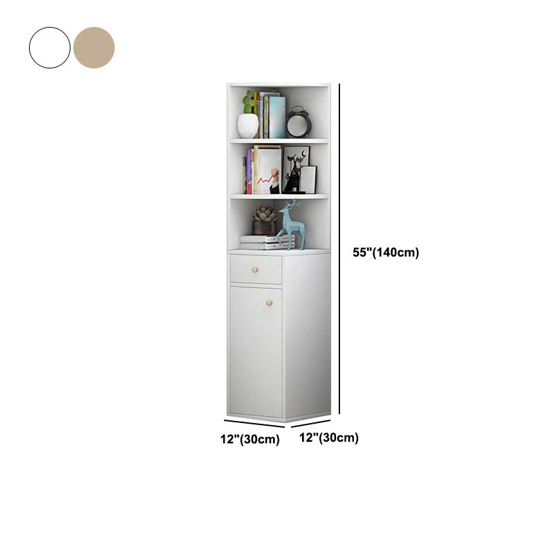 Scratch Resistant Accent Cabinet with 0/1/2 Drawers and Shelves