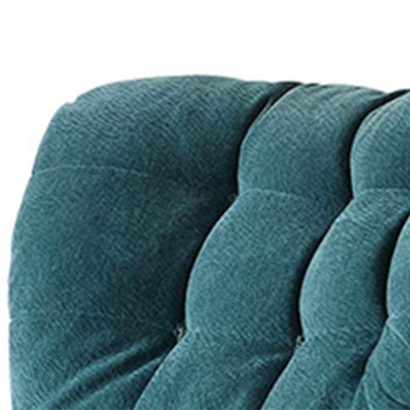 Contemporary Tufted Back Arm Chair Solid Color Armless Chair