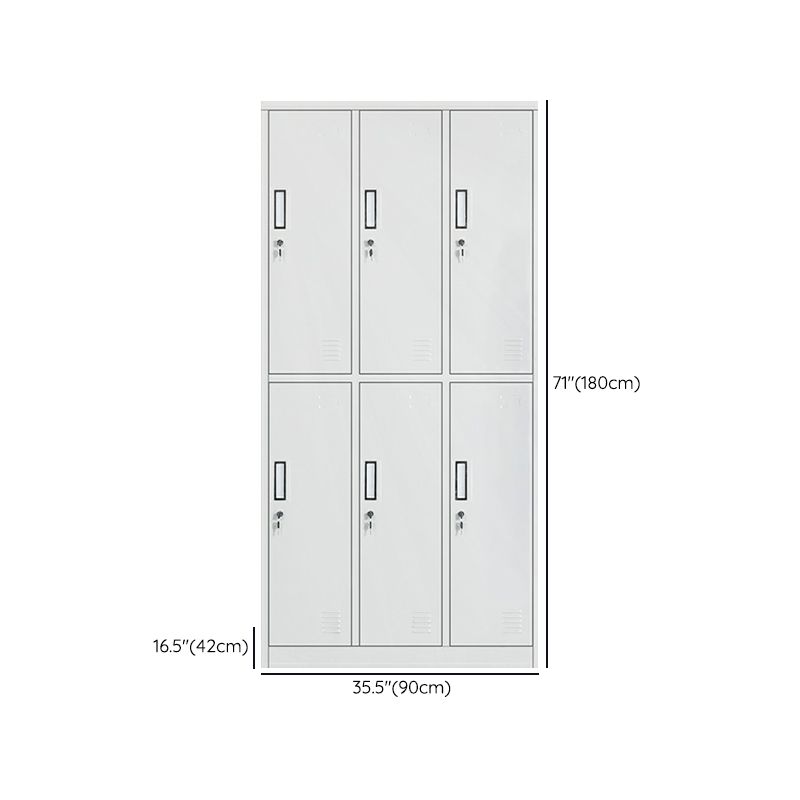 Modern Metal Wardrobe for Home Matte Finish Cabinet with Hinged Doors