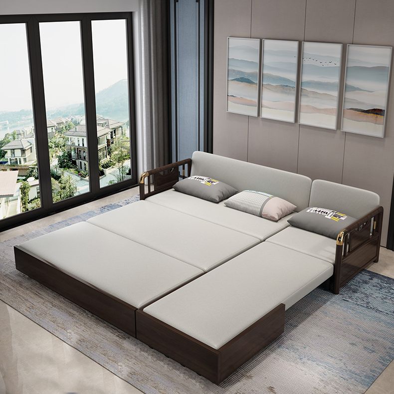 Contemporary Metal Futon Sleeper Sofa Pillow Back Futon and Mattress