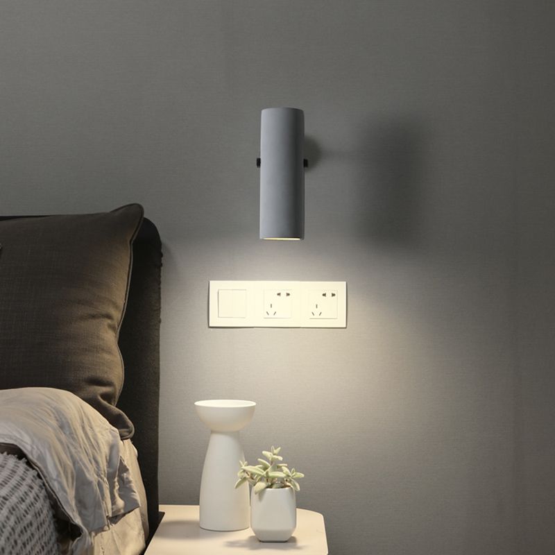 1-Light Wall Lamp Modern Concrete Shade Wall Mounted Lighting for Bedroom