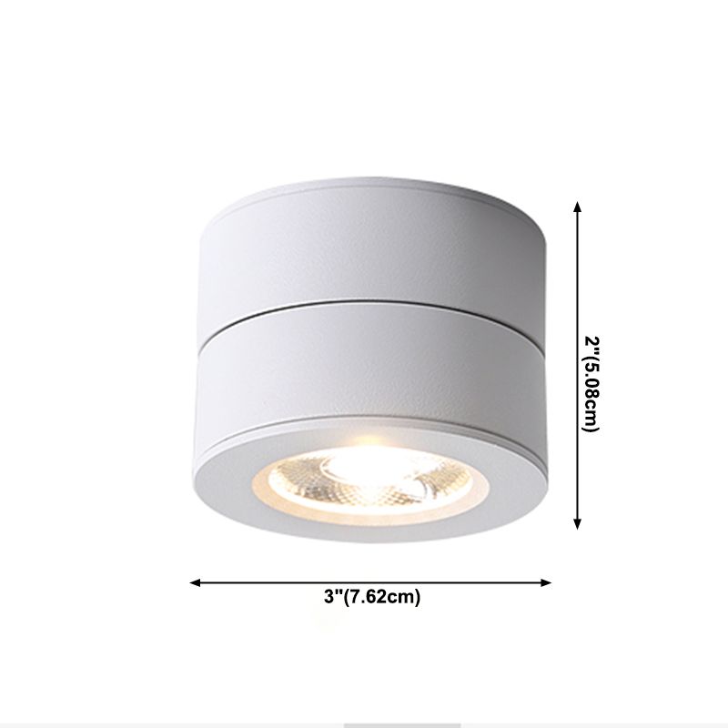 Luz de techo cilíndrica Lámpara de techo empotrada LED Luz de montaje empotrada moderna