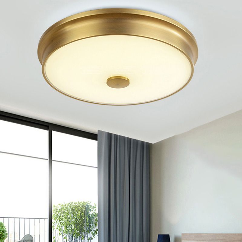 Modern Style Geometric Flush Mount Light Glass 1-Light Flush Ceiling Lights