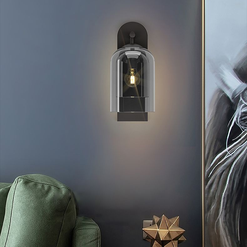 1-Licht-Halbzylinder Wandleuchte modern