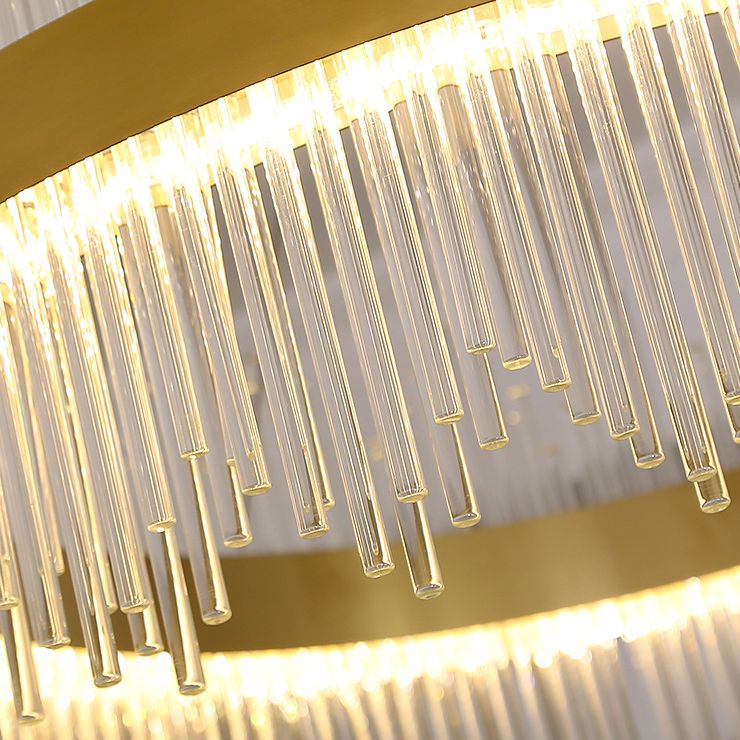 Luci a soffitto cilindriche a sospensione Lampada sospesa in stile di lusso moderno