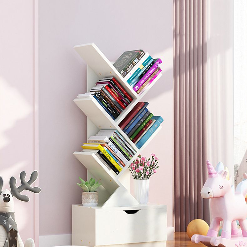 Contemporary Tree Book Shelf Manufactured Wood Standard Kids Bookshelf