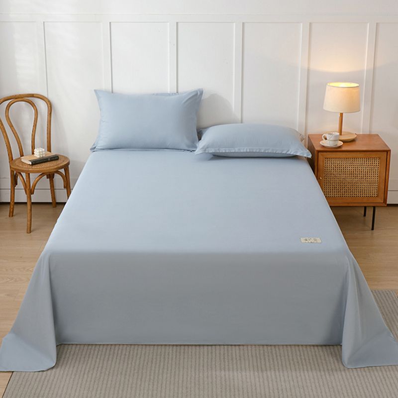 Bed Sheet Solid Color Breathable Skin-friendly Non-pilling Bed Sheet Set