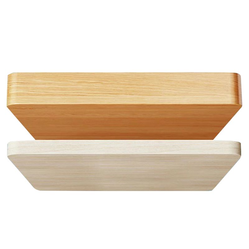 Contemporary Closed Back Bookshelf Solid Wood Bookcase with Drawers