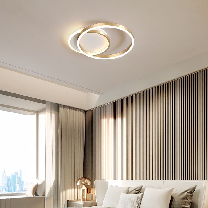 LED Flush Mounted Ceiling Lights Simplicity Ceiling Lighting Fixture for Living Room