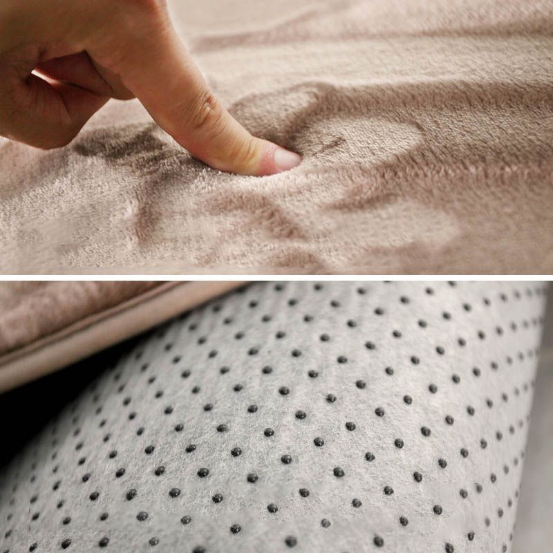 Casual Stripe Print Rug Multi Color Cotton Blend Indoor Rug Anti-Slip Backing Pet Friendly Carpet for Bedroom