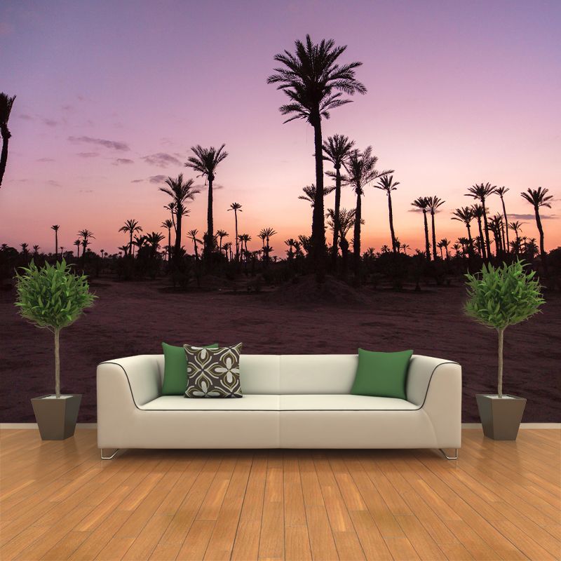 Modern Palm-Trees Landscape Mural Decorative Painting Bedroom Mural Painting