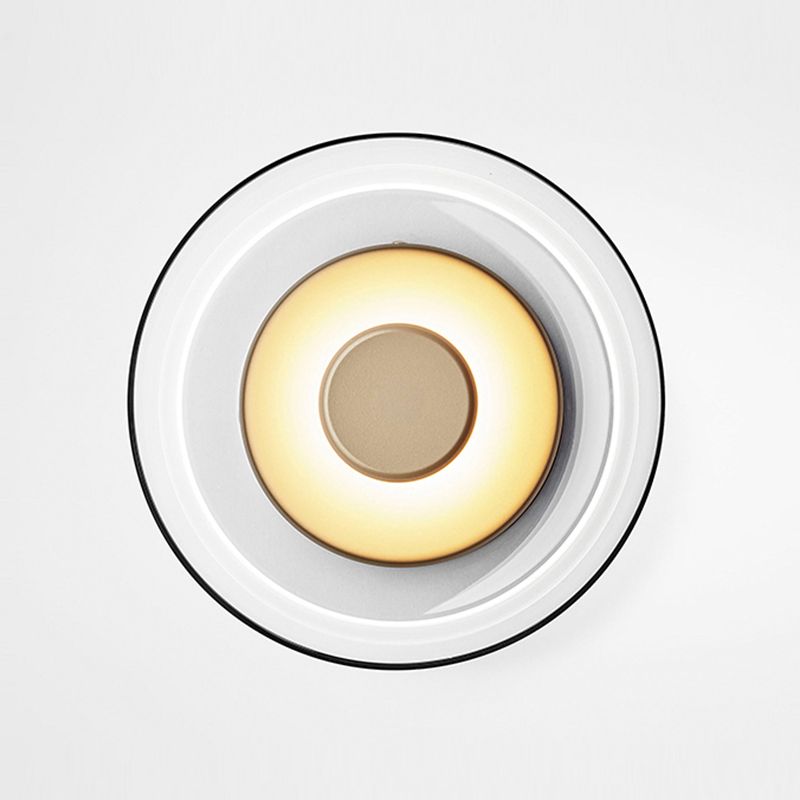 Glass Bowl-Shaped Wall Mounted Lighting Minimalist LED Wall Mounted Light Fixture