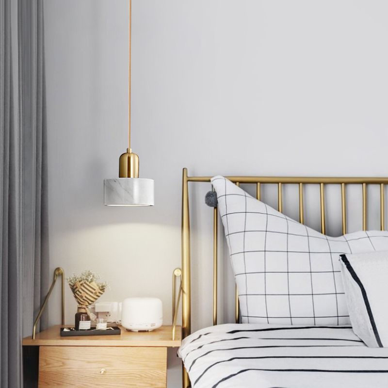 Shaded Dinning Room Pendant Lighting Fixture Stone Modern Suspension Pendant Light