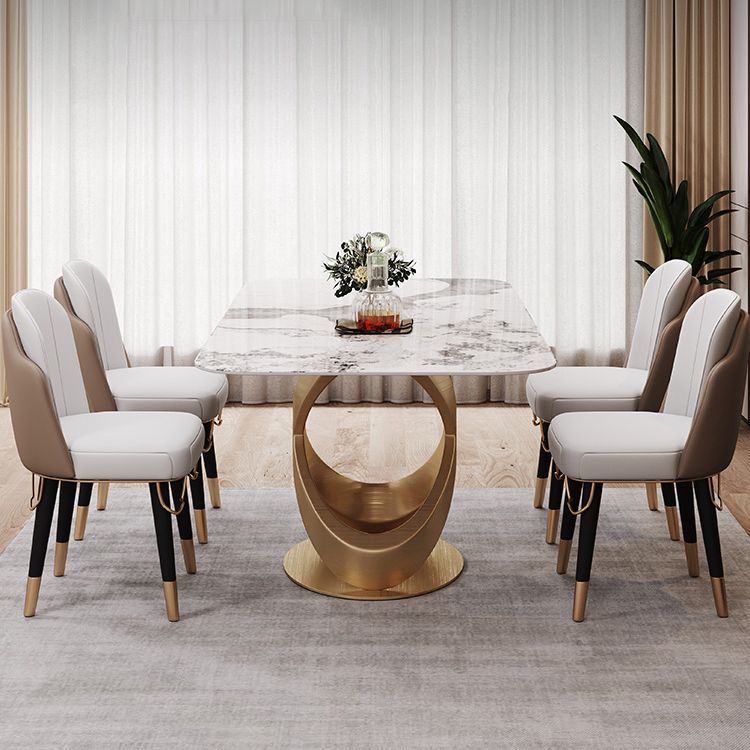 Glam 1/2/5/6/7 Pieces Dining Set Sintered Stone Dining Table Set for Dining Areas