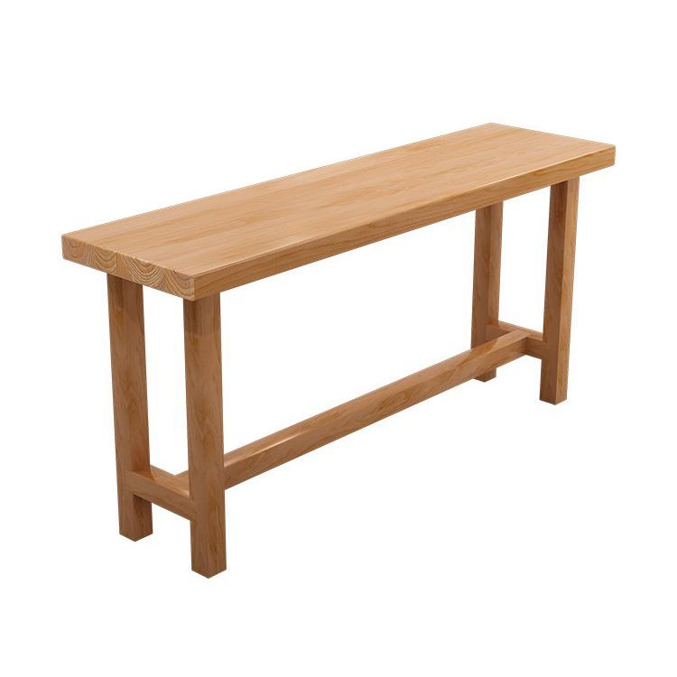 Modern 1/5/6/11 Pieces Bar Table Set Rectangle Pine Wood Counter Table with Stools