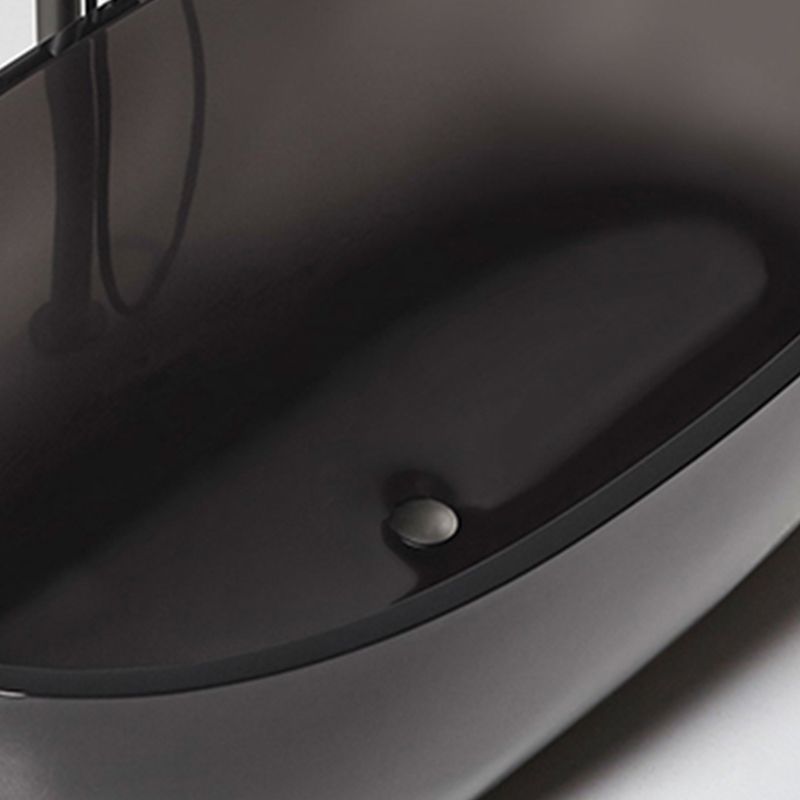 Bathroom Acrylic Oval Tub Soaking Freestanding Bathtub , 22.05" Tall