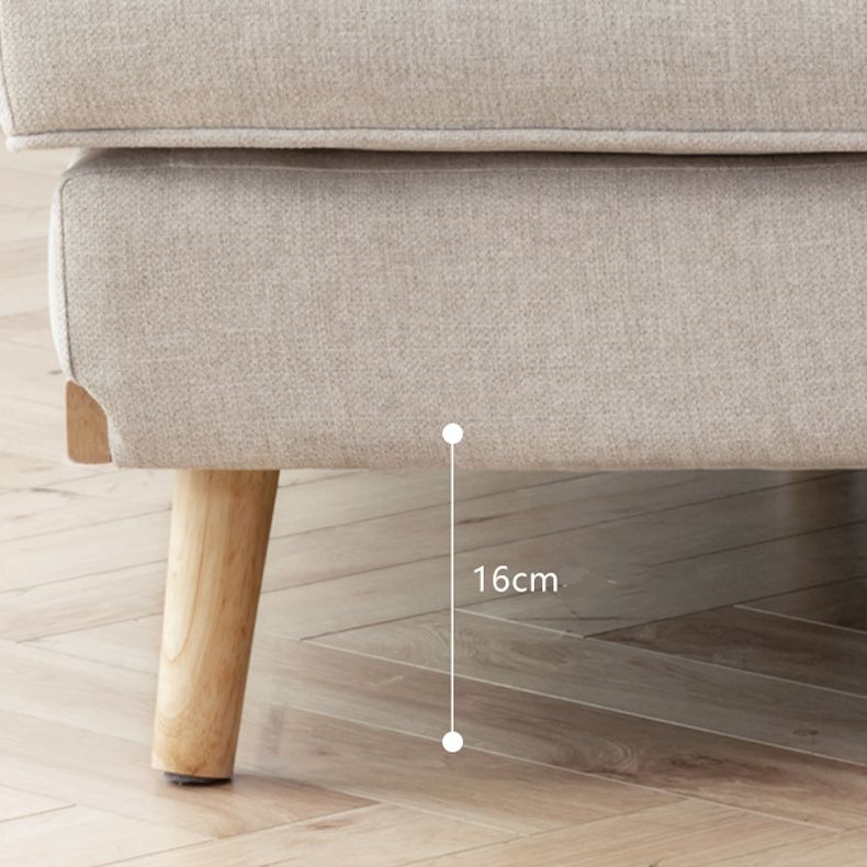 Adjustable Sofa Bed Linen Sofa without Arm in Soid Wood Tufted Sofa