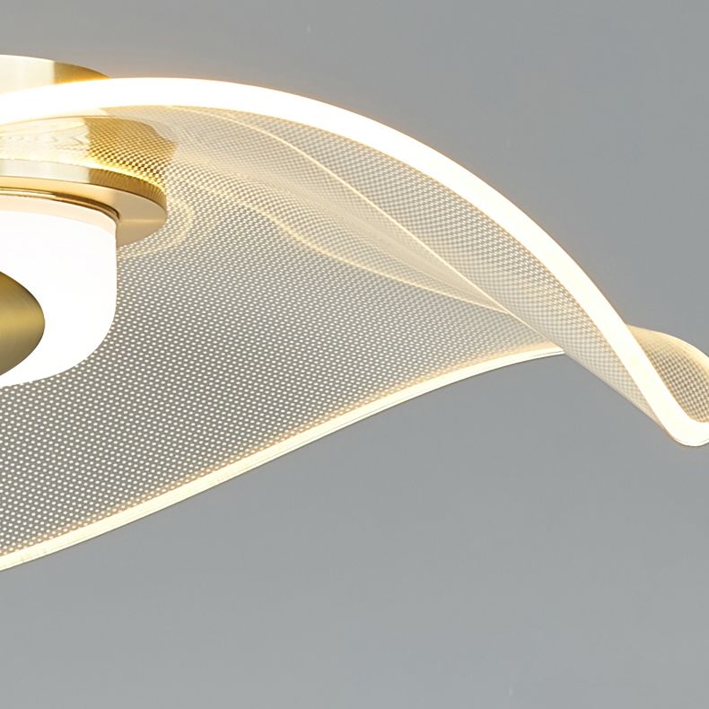 LED 1 Head Pendant Light Modern Style Simple Acrylic Ceiling Pendant Light for Dinning Room