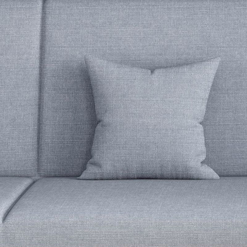 31.5 " H Contemporary Cotton Blend Armless Convertible Sleeper Sofa with 2 Pillows