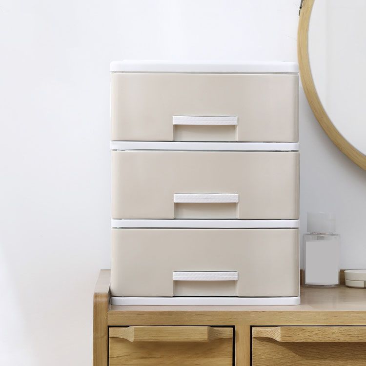 Vertical File Cabinet Plastic Modern Filing Cabinet with Drawers for Home Office