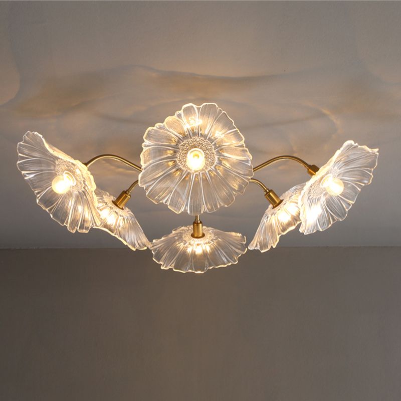 Glass Ceiling Mount Light Fixture Nordic Style Ceiling Light Fixture