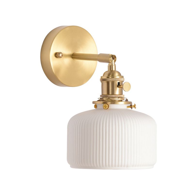 Sconce murale in stile industriale 1 lampada montata a parete blub per camera da letto