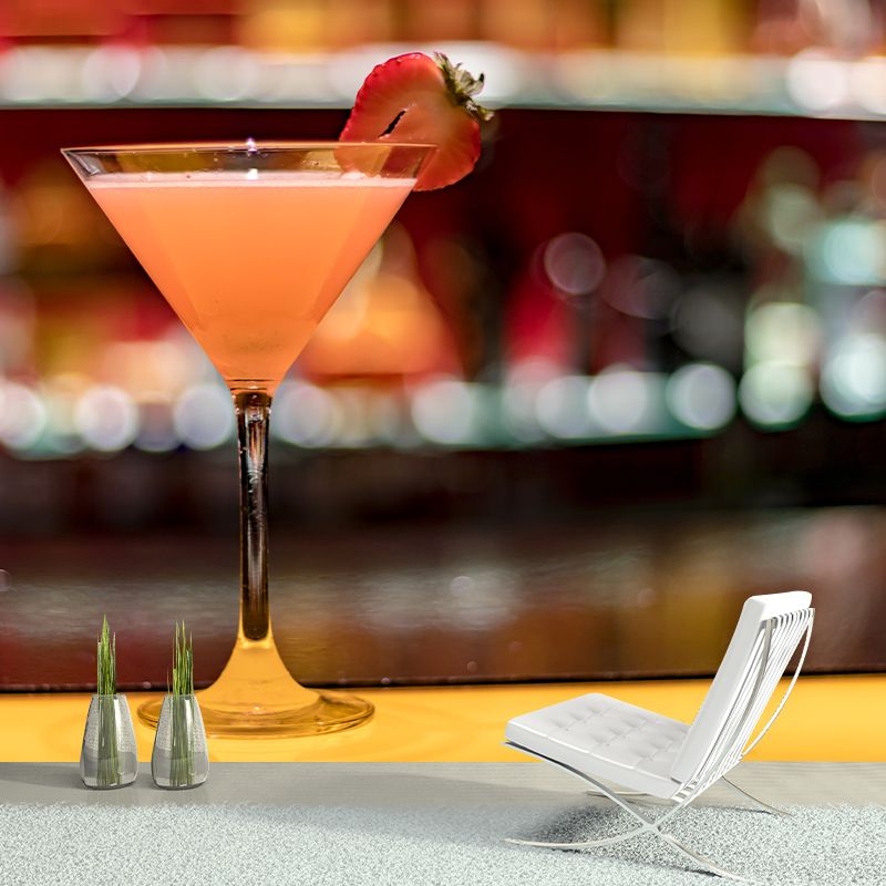 Wine Wall Mural Decal Moisture Resistant Contemporary Pub Bar Wall Covering