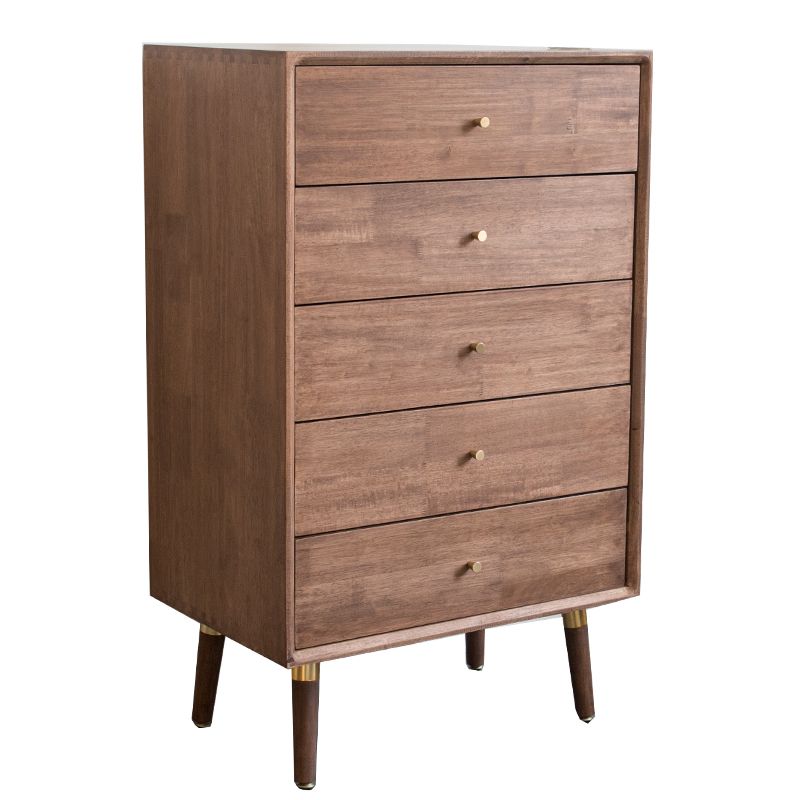 Traditional Horizontal Double Dresser Wood Storage Bachelor Chest for Bedroom
