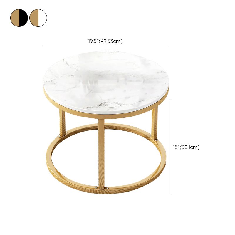 Frame 2 Piece Bunching Tables Slate Round Nesting Coffee Table