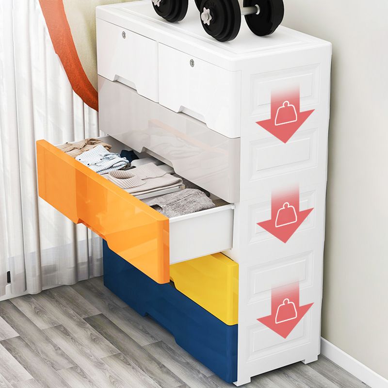 Plastic Storage Cabinet With Drawer Modern Wardrobe Cabinet for Home