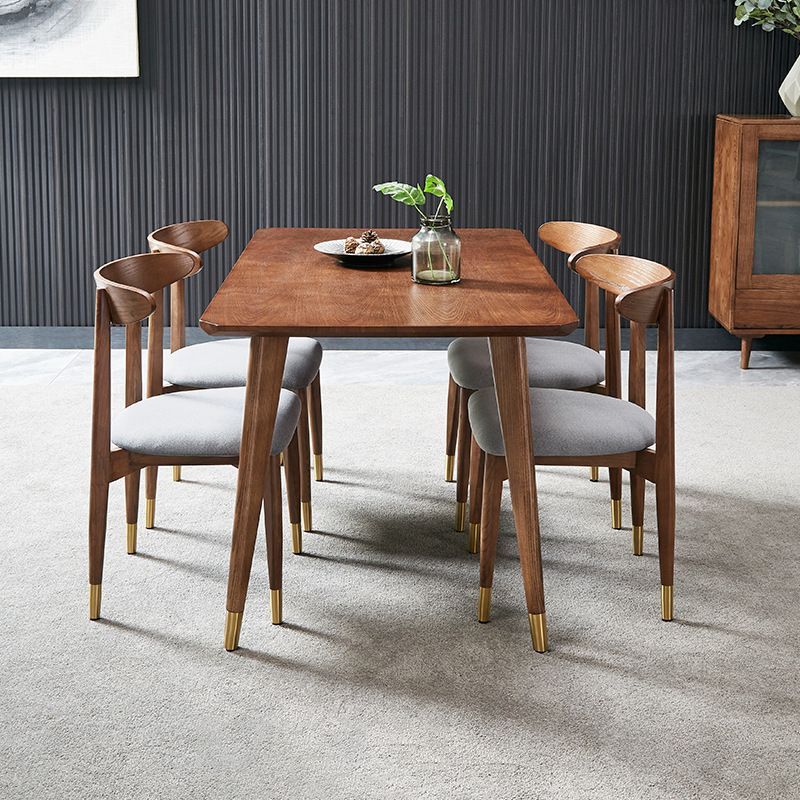 Traditional Luxury Rectangle Dining Site Table Solid Wood Dining Room Furniture
