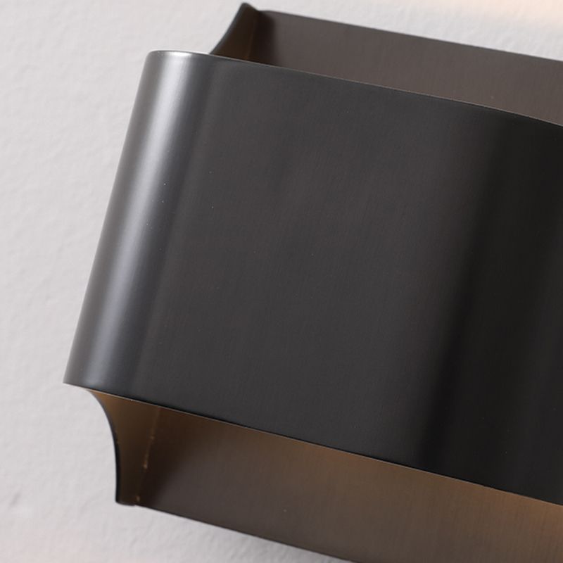 Modernism Wall Sconce Black Sconce Lighting with Copper for Hallway