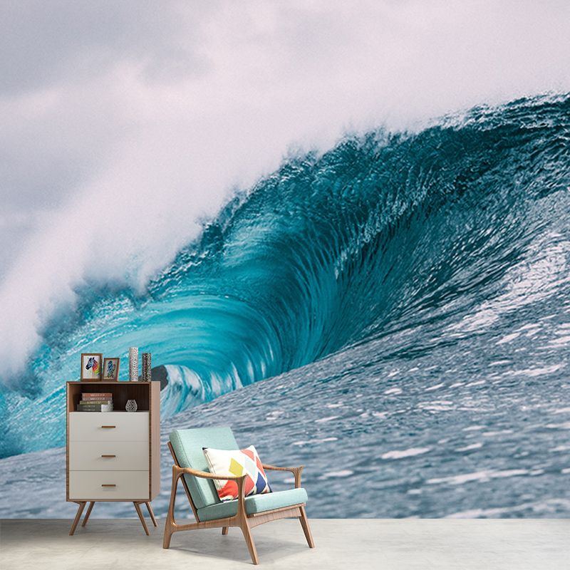 Photography Wall Mural Wallpaper Sea Wave Sitting Room Wall Mural