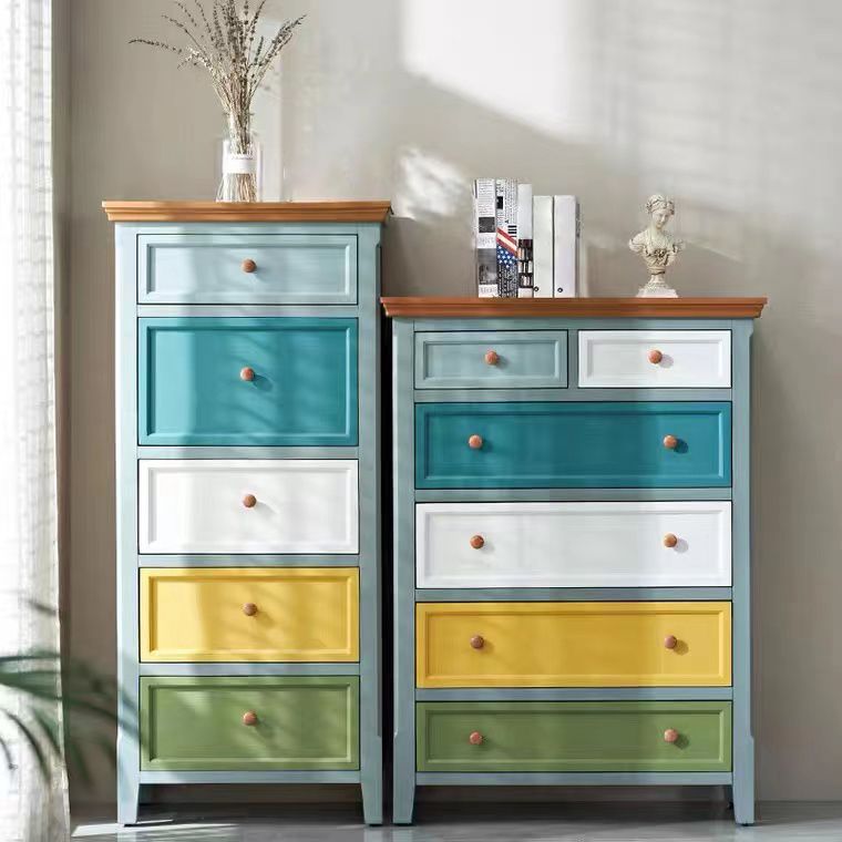 Wooden Storage Chest Dresser Modern Storage Chest with Drawers
