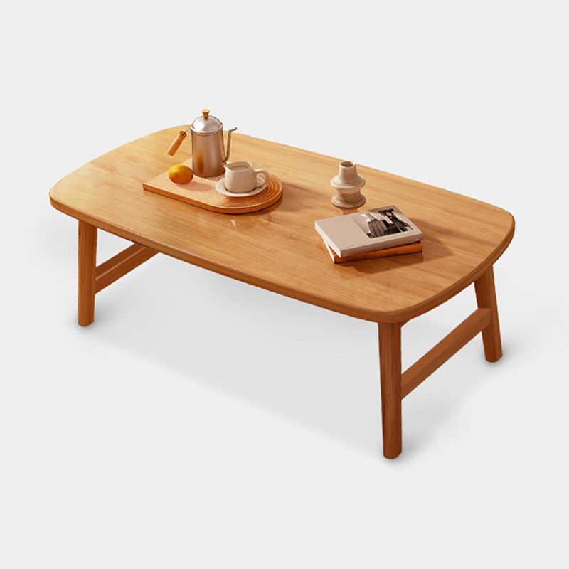 Rectangle Bunching Tables Solid Wood Coffee or End Table with Storage Shelf