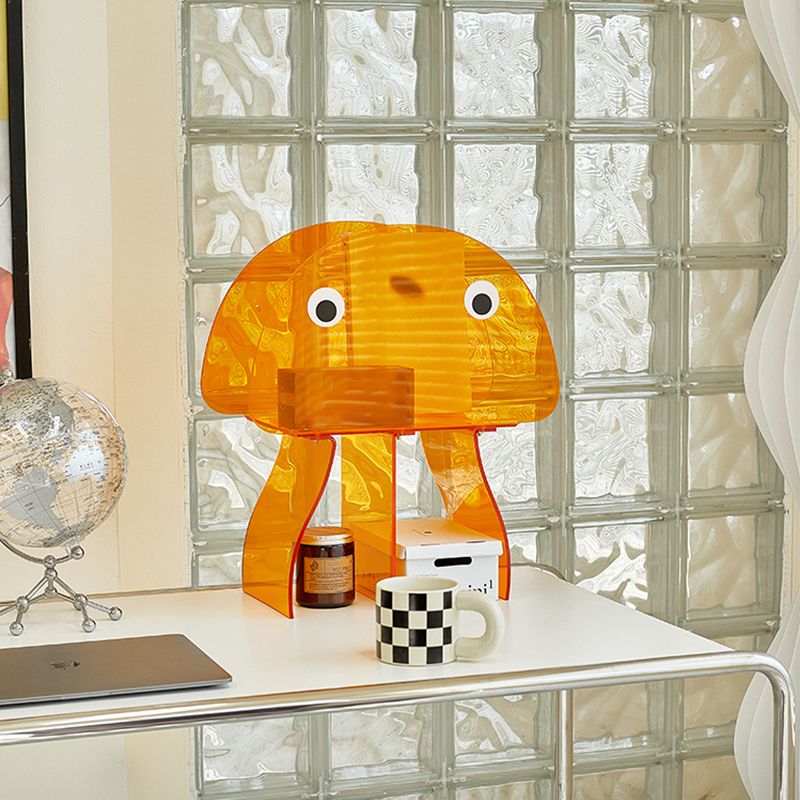 Contemporary Antique Finish Shelf Bookcase Geometric Shape Bookshelf