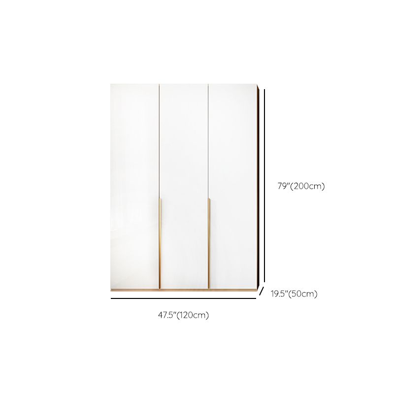 Engineered Wood Wardrobe Closet with Drawer Modern Wardrobe Cabinet