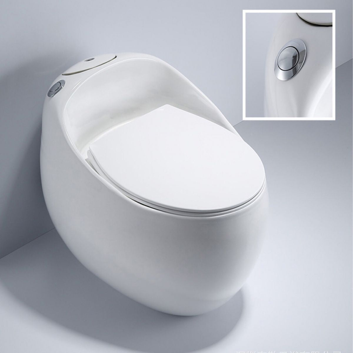 Modern UF Siphon Jet Toilet Bowl Floor Mount Flush Toilet with Toilet Seat
