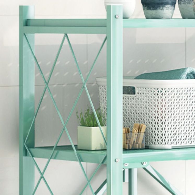 Modern Metal Bookcase, Geometric Open Back Bookshelf for Any Room