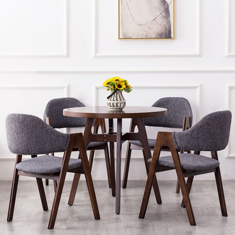Solid Wood Dining Table Contemporary Style Dining Site Table with 4 Legs
