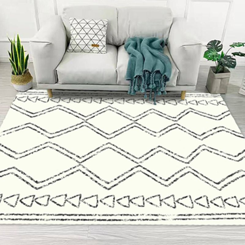 Witte toon Boheems gebied tapijt polyester tribale symbolen binnen tapijt gemakkelijk verzorgt tapijt voor woonkamer