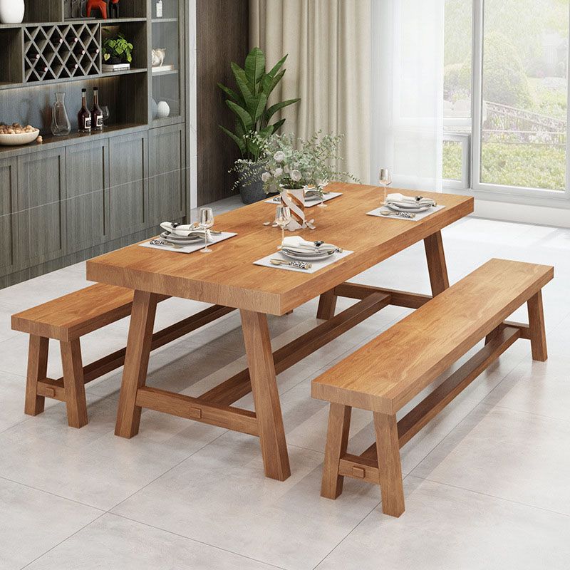 Modern 1/3/5/7 Pieces Dining Set Rectangle Wood Dining Table for Dining Room