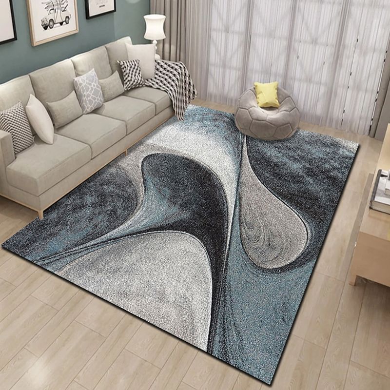 Hedendaags gebied Teken Samenvatting Patroon Funky Rug Polyester Niet-slip tapijt voor woonkamer