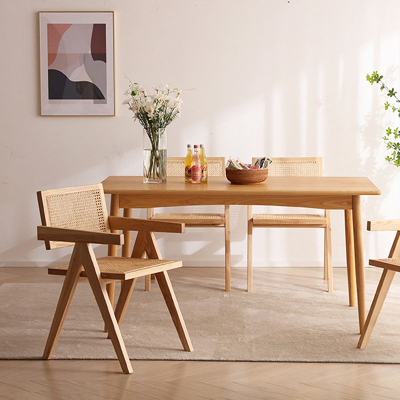 Sillas de madera de roble de estilo moderno, sillón con respaldo abierto para cocina y comedor