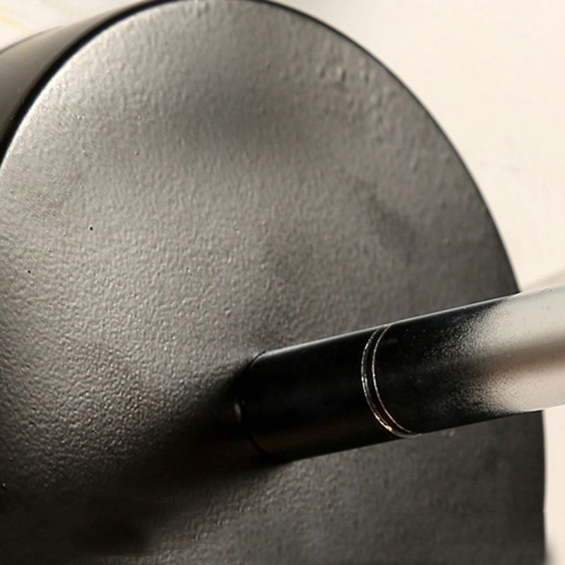 Luz de pared Metallic Global Fixture Industrial Style 1 Bulb Bulbo Dormitorio Ajustable Iluminación en negro