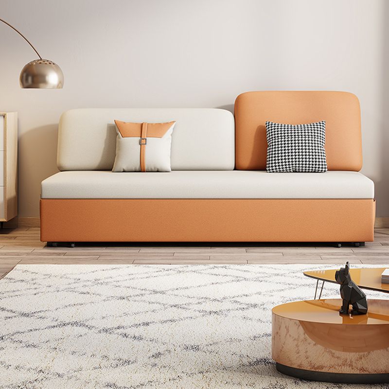 32"W Scandinavian Sofa Bed Pillow Included Cushion Back Sleeper Sofa