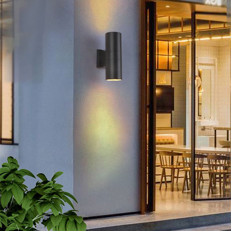 2 Lights Tube Wall Lights Modern Style Metal Wall Mounted Lamps