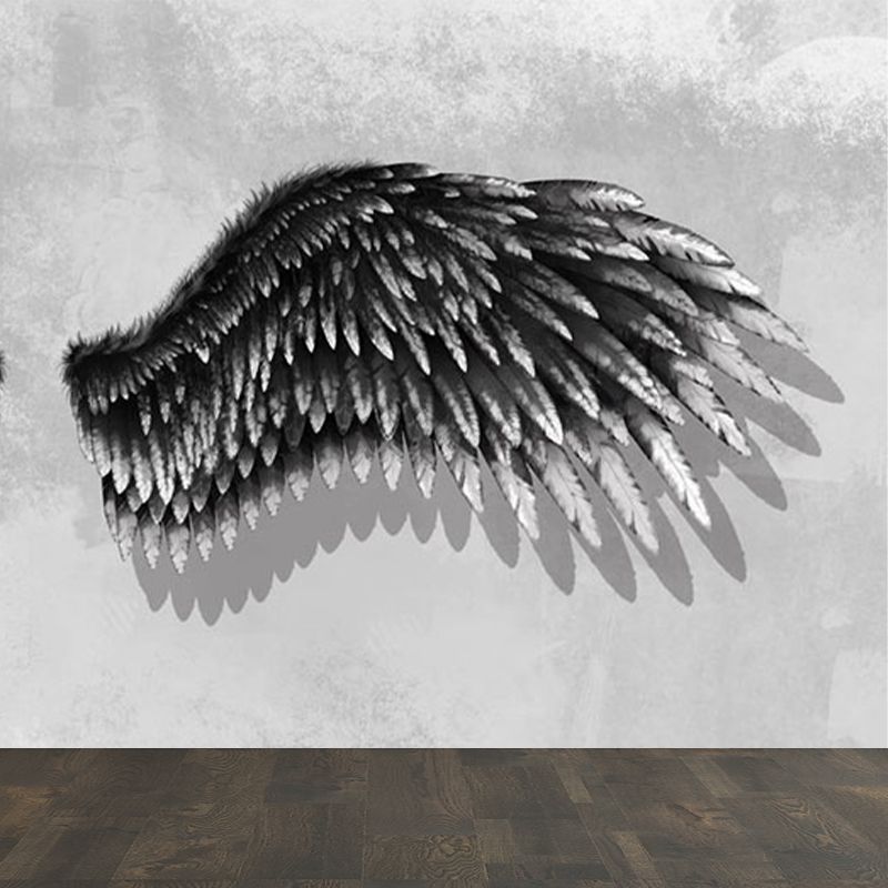 Bird Wing Wall Mural Modern Decorative Living Room Wall Covering, Custom Printed