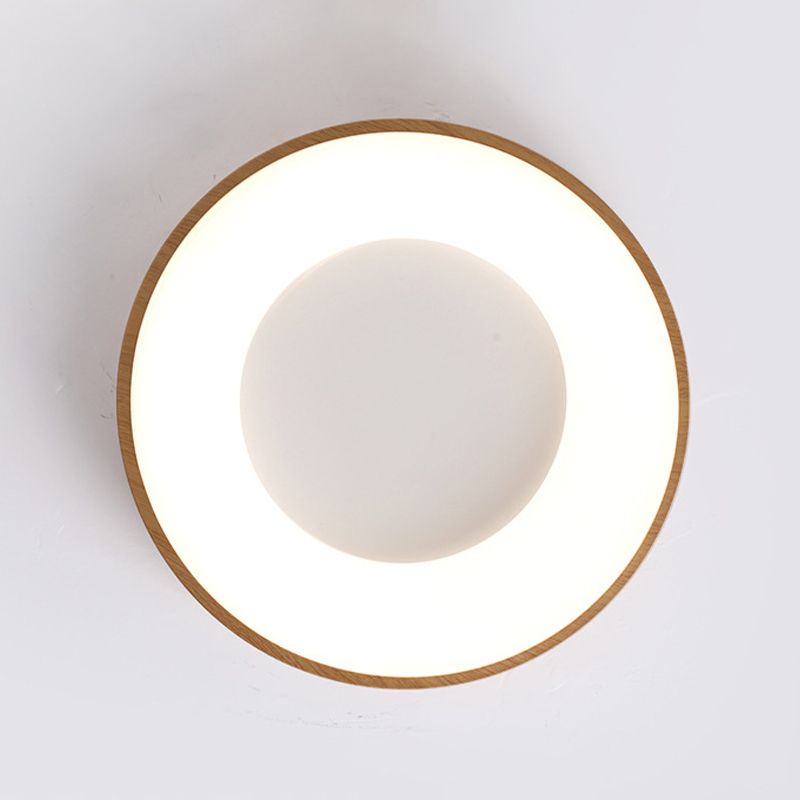 Circular Flush Mount Fixture Modern Metal 1 Light Flush Light